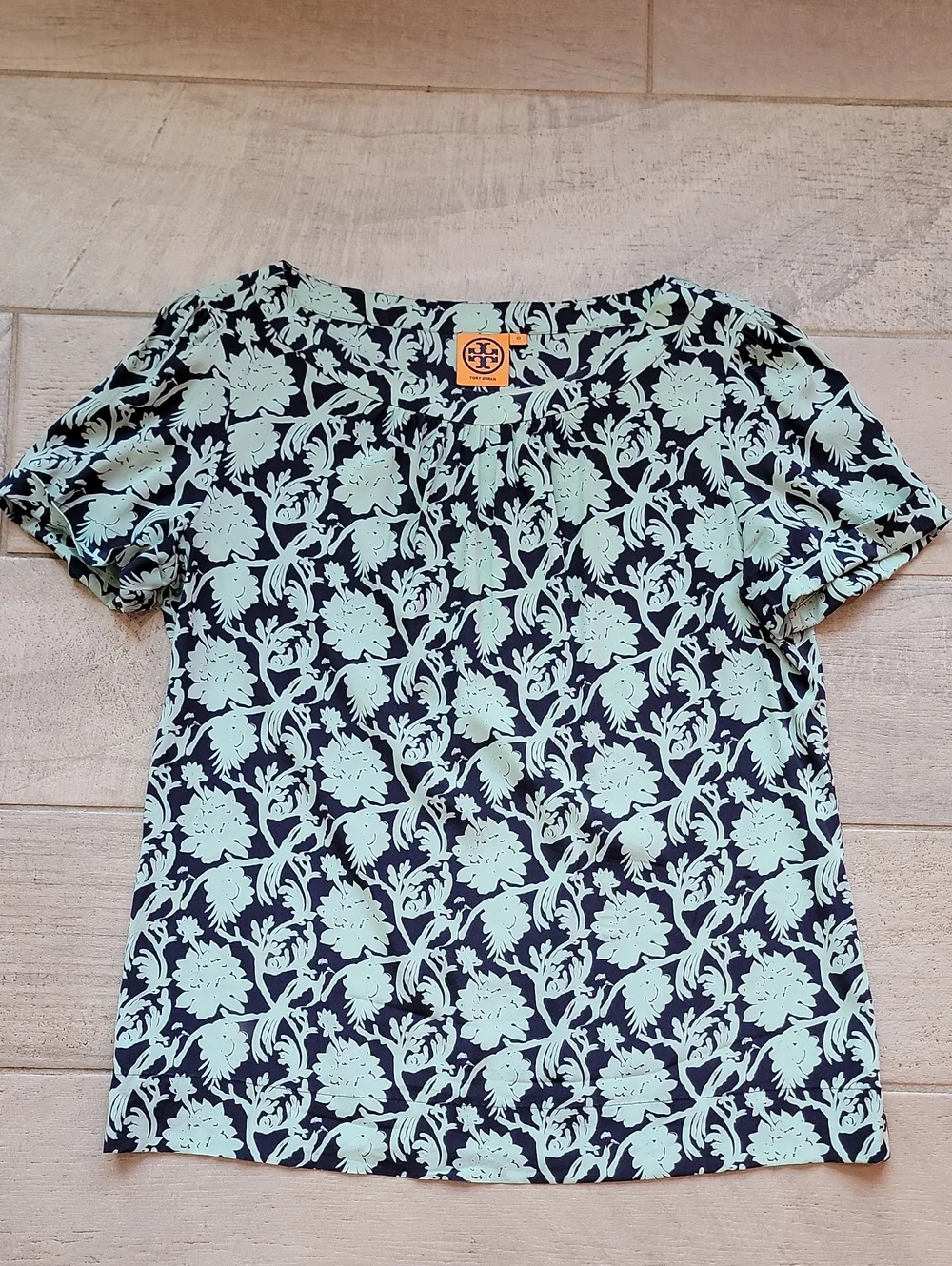Tory Burch Silk Short Sleeve Blouse
